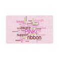 thumbnail image 1 of MKHERT Inspirational Quotes Breast Cancer Awareness Ribbon Doormat Rug Home Decor Floor Mat Bath Mat 30x18 inch, 1 of 3