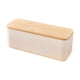 thumbnail image 1 of Panera con tapa para tabla de cortar, espaciosa, para donas, tostadas y galletas Tapa blanca sin agujero, 1 of 8