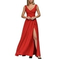 thumbnail image 1 of adviicd Robes de Cocktail pour Femmes Robe Longue Moulante à Manches Longues Col Carré Décontractée Côtelée Douce RD2,S, 1 of 5
