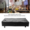 thumbnail image 3 of Under Bed Storage With Wheels, Under Bed Storage Containers With Clear Lid and Handles, Underbed Storage Drawers Bins Under Bed Rolling Storage Organizer for Clothes Shoes Toys, 3 of 7