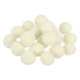 thumbnail image 1 of Bolas de fieltro de lana Uxcell, tela de lana 0.39" blanca para manualidades en casa, 20 piezas, 1 of 7
