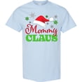 thumbnail image 3 of Inktastic Mommy Claus with Christmas Santa Hat and Snowflakes T-Shirt, 3 of 5