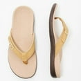 thumbnail image 4 of Flip Flops Non-slip Casual Faux Leather Flat Sandals Summer Slippers for Home, 4 of 4