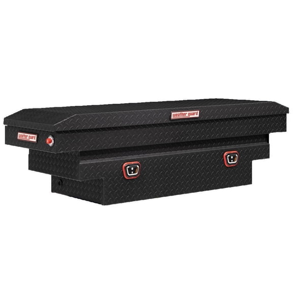 Weather Guard Saddle Truck Tool Box Aluminumcompact Deep Textured Matte Black