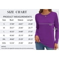 thumbnail image 5 of MOSHU 3 Pack T Shirts for Women Crew Neck Long Sleeve Womens shirts Casual Loose Fit Fall Tops, 5 of 8
