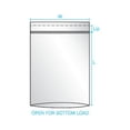 thumbnail image 2 of Tamper-Evident Zip Top Poly Bags, 2 Mil, 12W X 15L inches, w Perfed Tear Strip - Case of 1000 Bags, 2 of 2