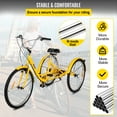 VEVOR 26 inch Adult Tricycle, 7Speed 3 Wheel Bike, Adjustable Trike