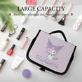 thumbnail image 5 of Kuromi And My Melody Hanging Travel Toiletry Bag Makeup Cosmetic Bag Organizer for Women Girls, 5 of 6