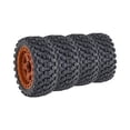 thumbnail image 3 of HILABEE 4 Pcs Pneus en Caoutchouc pour Voiture RC Bonne Adhérence Pneus de Rallye Pièces de Rechange Ensemble de Pneus Marron, 3 of 9