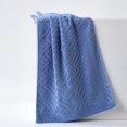 thumbnail image 4 of Thick Bath Sheet Cozival Premium Cotton Bath Towel - Extra Large Absorbent & Quick Drying Household Towel, Soft Skin-Friendly Fabric for Bathroom, Gym, Spa - Thickened Solid Color Design, E, 4 of 5