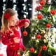thumbnail image 1 of Fiudx Adornos Navideños, Bolas de Plástico Irresponsables, Decoración Ligera para El Árbol, Uso Familiar Seguro, Ambiente Festivo, Hogar, Comercio, Juego de 12 Piezas Incluido., 1 of 2