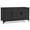 Black, variant on Costway 84 Gallon 3-Door Patio Wicker Storage Cabinet Deck Box with Removable Shelves Mix Brown