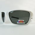 thumbnail image 5 of Mens Polarized Sunglasses 100% UV Smoke Lens Anti Glare Fishing Motorcycle White, 5 of 6