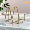 thumbnail image 2 of TOBDPYG Display Stand Plate Holder,Decorative Metal Frame Easel for Photo,Book,Tabletop Art,Pictures,Cutting Board(3 inches), 2 of 7