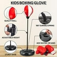 thumbnail image 5 of Big Punching Bag for Kids Included 2 Pack Boxing Gloves, Boxing Toys for Boys, Boxing Bag Sets with Height Adjustable Stand, for Boys & Girls Age 5 6 7 8 9 10 Years Old$$Sport & Recreation Other, 5 of 9