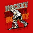 thumbnail image 2 of Boy's Lost Gods Hockey Player Sketch  Graphic Tee Red Small, 2 of 4