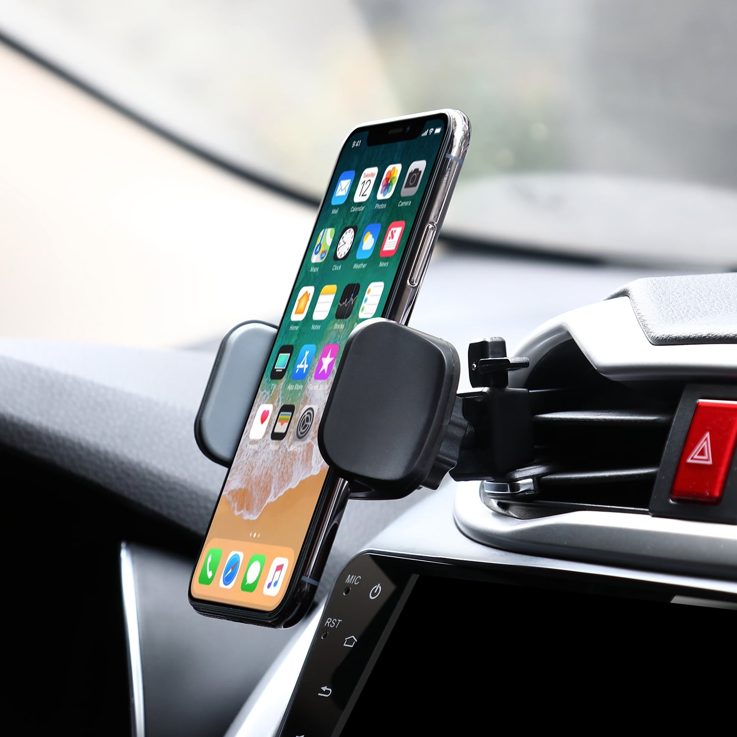 Car Auto Bracket Black Air Vent Mount Holder Cradle Stand Kit For iPhone 5 6 GPS