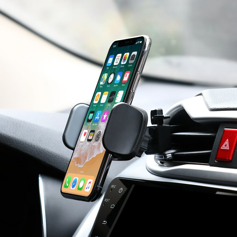 LAX Pro Grip Phone Holder Car Mount for AC Air Vent Black Walmart