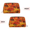 thumbnail image 3 of Naloa Sunflower4 Leather Makeup Bag for Purse Travel, Portable Small Cosmetic Organizer for Women and Girls, Make up Bag with Zipper, 3 of 8