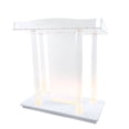 thumbnail image 1 of FixtureDisplays Deluxe LED Lighted Church Pulpit 47.4 inches, with LED lights and 110-240V plug, Golden, 1 of 12