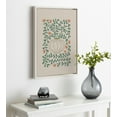 thumbnail image 5 of Kate and Laurel Sylvie Colorful Abstract Retro Floral Green and Orange Framed Canvas Wall Art by The Creative Bunch Studio, 18x24 White, Modern Abstract Botanical Vase with Contemporary Flower Art, 5 of 6
