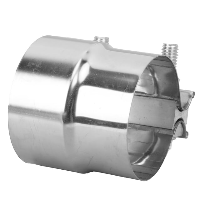 Exhaust Band Clamp Exhaust Lap Joint Exhaust Pipe Joiner 3in Exhaust Connector Exhaust Pipe Coupler Conector de unión Abrazadera de banda de escape de 3 pulgadas Junta de regazo Acoplador de acero ino LHCER None