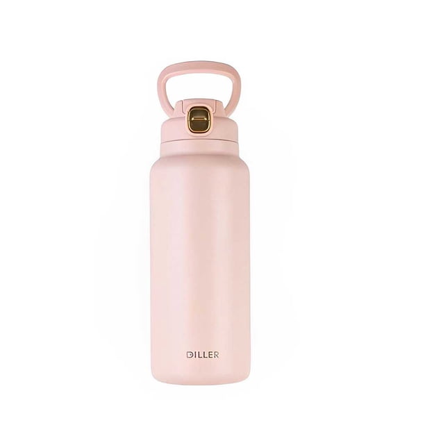 Botella de agua Naiovety de acero inoxidable 1500ml Rosa