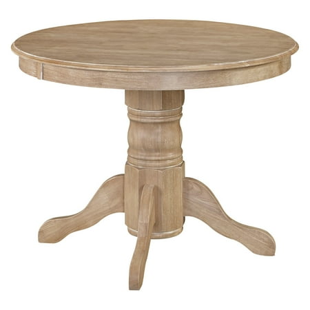 - Classic Pedestal Dining Table in White Wash Finish