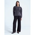 thumbnail image 2 of Scoop Women’s and Women's Plus Pleat Shoulder Sweatshirt, Sizes XS-4X, 2 of 5