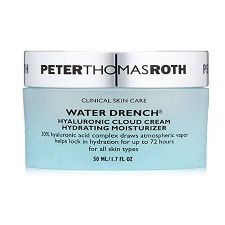 ($52 Value) Peter Thomas Roth Water Drench Hyaluronic Cloud Cream Hydrating Face Moisturizer, 1.7