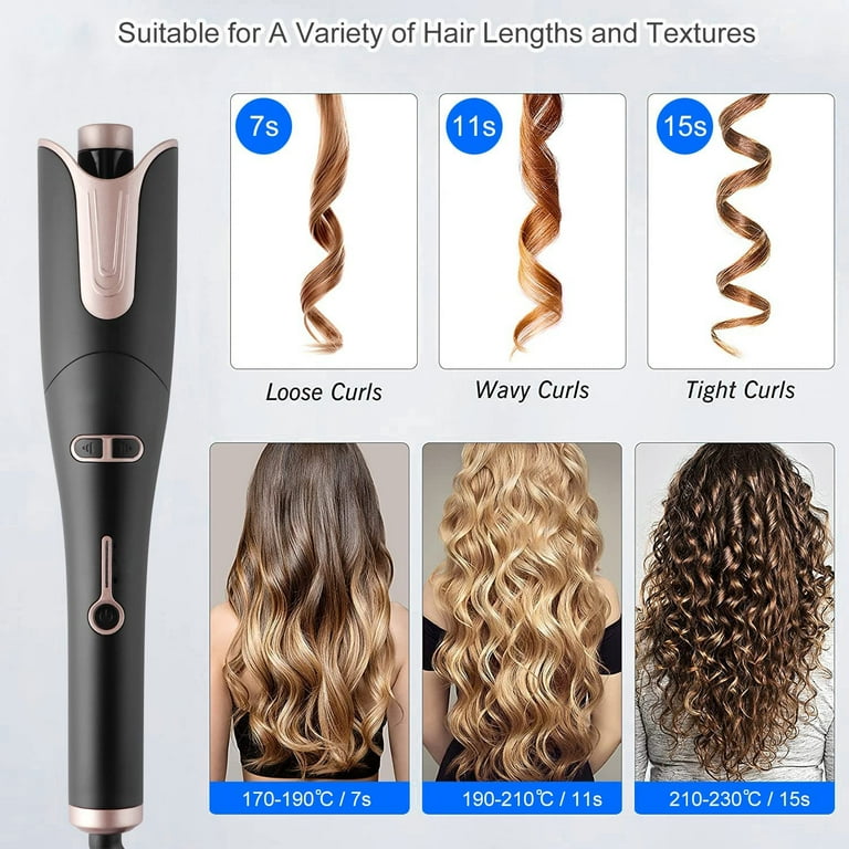 Curling iron top for curls