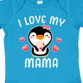 thumbnail image 4 of Inktastic I Love My Mama with Cute Penguin and Hearts Girls Baby Bodysuit, 4 of 5