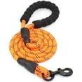 thumbnail image 1 of Laisse Forte pour Chien avec Poignée Rembourrée Confortable et Fils-Orange Très Réfléchissants, 1 of 5