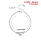 thumbnail image 5 of Tobilleras Minnieouse Pulseras de tobillo con colgante de estrella Plata, 5 of 6
