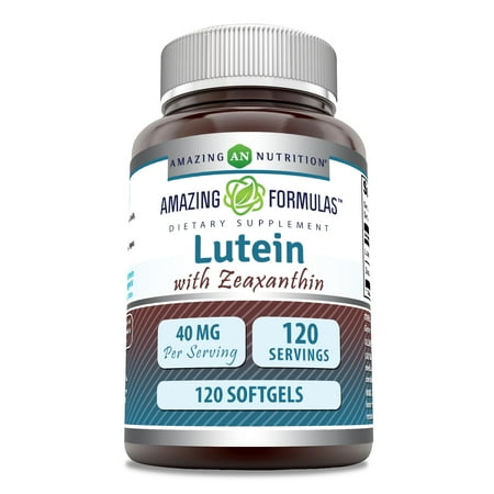 Amazing Formulas Lutein 40 mg with Zeaxanthin 1000 mcg- 120 Softgels Supplement | Non-GMO | Gluten Free | Made in USA