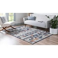 thumbnail image 2 of Unique Loom 3148418 5 x 8 ft. Atlas Morocco Rectangular Rug, Multi Color, 2 of 5