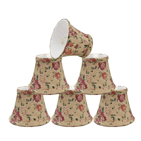 Aspen Creative Corporation 5'' Fabric Bell Candelabra Shade (Set of 6)