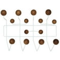thumbnail image 2 of Hawthorne Collection Wood Walnut Wall Mount Coat Rack Rectangular 19.5", 2 of 4