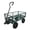 Green + Metal#00, variant on 550 Lbs Capacity Wagon Cart Garden Truck for Firewood Transport, Steel Frame with Detachable Sides and 10 Inch Pneumatic Tires, Foldable Utility Cart for Yard Work, Green