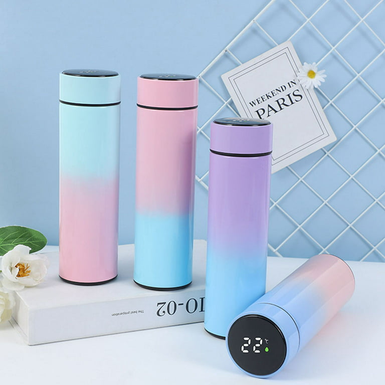 Techinal Hot Water Heater Mug Touch Display Electric Thermos Kettle Boiling  Heated Stainless Portable Travel Heating Coffee Cup