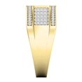 thumbnail image 4 of Dazzlingrock Collection 0.60 Carat (ctw) 14K Round Diamond Men's Hip Hop Micro Pave Wedding Band, Yellow Gold, Size 13, 4 of 4