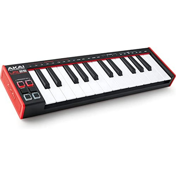 AKAI Professional USB MIDI Keyboard Controller with Excellent Response 25Key Keybed and