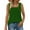 Green, variant on Womens Tank Tops Summer Square Neck Sleeveless T Shirts Loose Casual Tunic Tops for Leggings