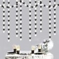 thumbnail image 3 of Black White-Silver Party-Decoration Heart Garland - 52ft 21st Men Birthday New Years Eve Hanging Backdrop Streamers,Graduation Engagement Wedding Bachelorette Banner Supplies Decor, 3 of 6