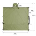 thumbnail image 3 of Poncho de lluvia impermeable ligero Abanopi con capucha para acampar, 3 of 5
