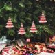 thumbnail image 4 of Gibobby Forma de Navidad Accesorios de decoración de árbol de Navidad Colgante de Navidad de plástico Árbol de Navidad pintado(A), 4 of 4