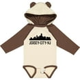 thumbnail image 3 of Inktastic Jersey City New Jersey City Skyline Boys or Girls Long Sleeve Baby Bodysuit, 3 of 5