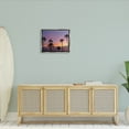thumbnail image 4 of Stupell Industries Purple Sunrise Sky Tall Palm Trees Silhouettes Photograph Luster Gray Floating Framed Canvas Print Wall Art, Design by Jeff Poe Photography, 4 of 5
