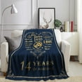 Ivory Gifts for 14th Anniversary Blanket 60"x50", 14th Anniversary
