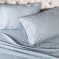 thumbnail image 5 of Cotton Rich 600 Thread Count Italian Paisley Sheet Set  California King-Blue, 5 of 5